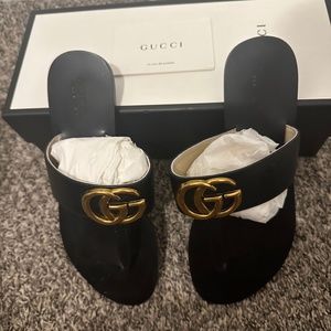 Black Gucci sandal